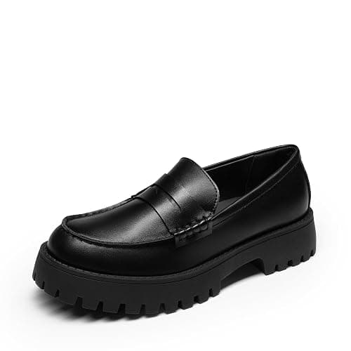 DREAM PAIRS Loafers for Women Platform Chunky Penny Loafer Lug Sole Comfortable Slip On Dressy Casual Work Business Office Shoes - Image 1