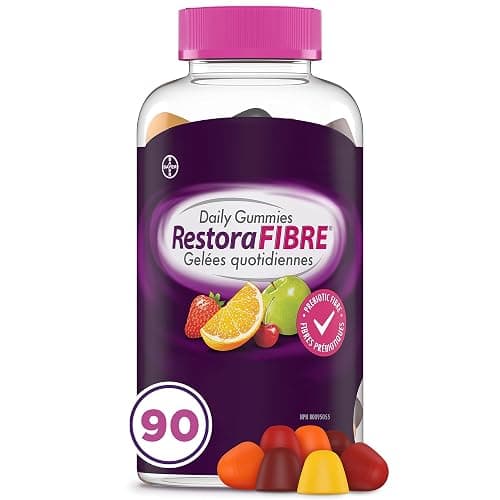 RestoraFIBRE Daily Prebiotic Fibre Gummies - Supplements For Men And Women, Naturally Sourced Inulin, Promotes Regularity And supports Healthy Digestive system, Gentle Constipation Relief For Adults, 90 Count - Image 1