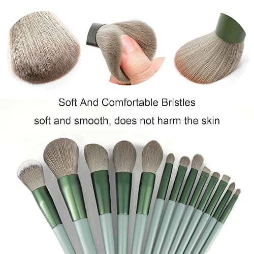 Koccido Makeup Brushes 22 Pcs Makeup Kit,Foundation Brush Eyeshadow Brush Make up Brushes Set (Green, 22 Piece Set) thumbnail 2