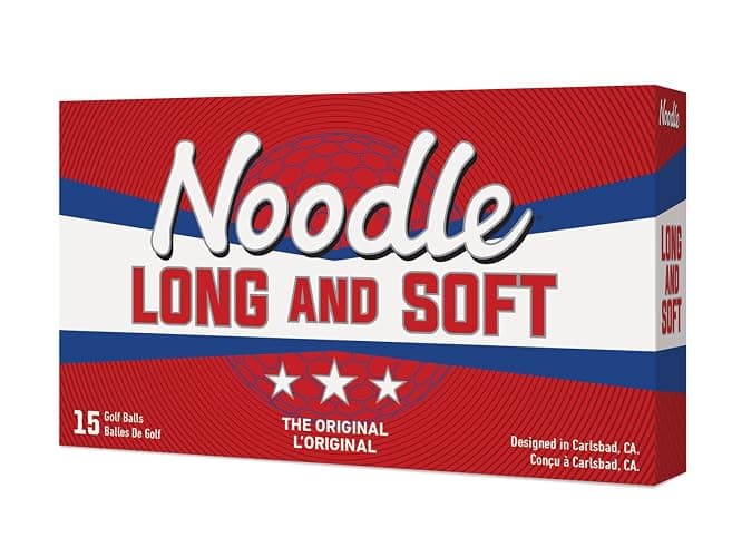 TaylorMade Noodle Long & Soft Golf Balls, Ultra-Soft 34 Compression Core, Great Feel and Increased Spin, Patented Dimple Design for Straighter Flight thumbnail 4