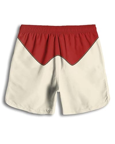 DADDYLOCO Men's Beach Shorts, Fun Elements Print, Tropical Hawaiian Style, Quick Dry Board Shorts for Summer thumbnail 4