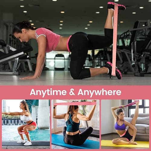WIKDAY Resistance Bands for Working Out Exercise Loop Bands Workout Bands Set for Men Women Body Stretching, Crossfit Training, Home Workout, Physical Therapy, Booty Legs, Set of 5 thumbnail 7