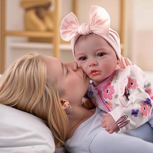 BABESIDE Reborn Baby Dolls - 20-inch Cute Soft Vinyl Realistic Baby Doll Real Life Baby Dolls with Complete Accessories Perfect for Cuddling, Playtime, and Gift Giving thumbnail 5