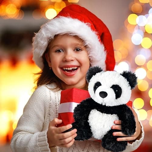 SuzziPals Heatable & Coolable Panda Stuffed Animals, Cute Microwavable Heating Pad Plushies for Soothing & Relaxation,Emotional Support Stuffed Plush Toys, Panda Gifts thumbnail 8