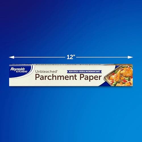 Reynolds Kitchens Unbleached Parchment Paper Roll, Non Stick Parchment Paper for Cooking and Baking, Oven Safe up to 425 Degrees, Chlorine-Free, 45 Feet x 12 Inches, 45 Total Sq. Ft. thumbnail 2