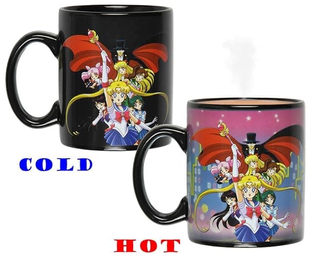 JUST FUNKY Sailor Moon Anime Manga Heat Reactive Color Changing Tea Coffee Mug Cup thumbnail 3