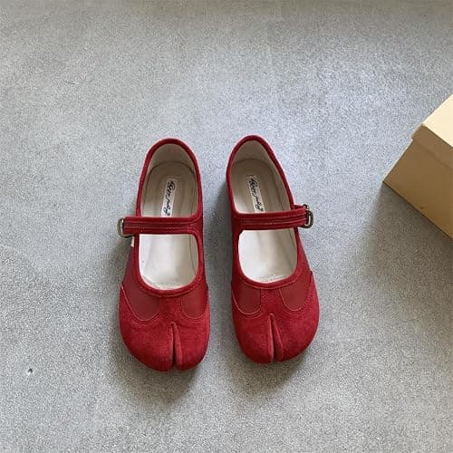 Tabi Shoes Women Mary Janes Ballet Flat - Low Top Split Toe Orthopedic Cute Casual Comfortable Walking Lightweight Female Solid All-Match for Daily Wear Beach Travel Athleisure Standing All Day thumbnail 2