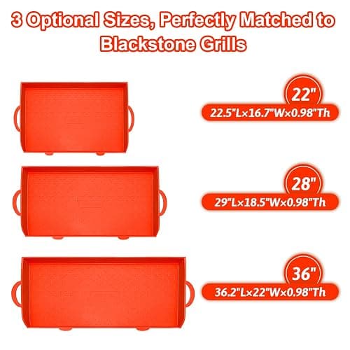 ABYDA 28 Inch Silicone Griddle Mat Cover for Blackstone, Full Coverage Heavy Duty Food Grade Grill Buddy Mat, All Season Cooking Surface Protective Cover thumbnail 5
