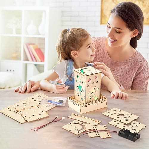 5 Individual STEM Science Kits for Kids, Wood Arts and Craft Kits 8-12 | STEM Toys for Boys Girls Age 8-13 8 10 12 14 Birthday Gift Idea, 3D Puzzles Building Engineering Model Set thumbnail 2