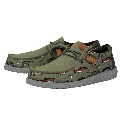 HEYDUDE Men’s Wally Fish Lure Slip-On Shoes | Lightweight, Comfortable Loafers for Men | Fishing, Boating & Travel-Ready Casual Footwear thumbnail 5