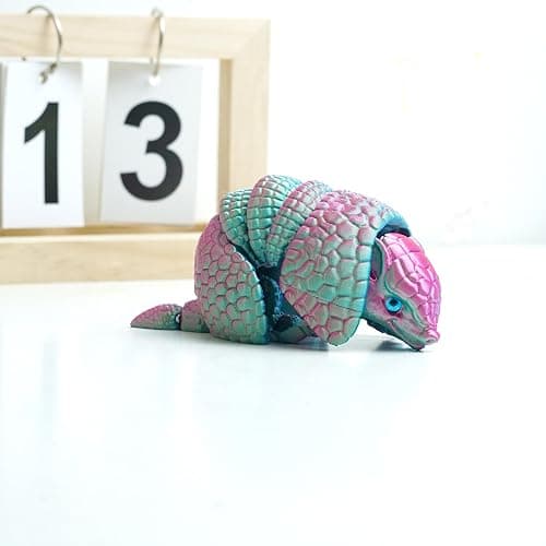 BANPIWOLG Armadillo Ball 3D Printed Armadillo Model,Flexible Animals Toy Statue,Movable Joints,Home Office Decor,Interesting Toys,Festival Gifts toco,Fidget Toys, Executive Desk Animals Toy (PG) thumbnail 8