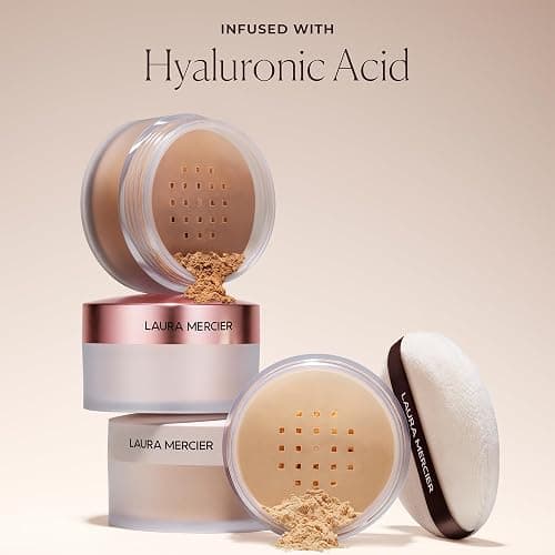 Laura Mercier Translucent Loose Talc-Free Setting Powder Ultra-Blur: Hyaluronic Acid Infused, Natural & Blurring Finish, Long Lasting, 4 Shades, Holiday Gift Set thumbnail 7