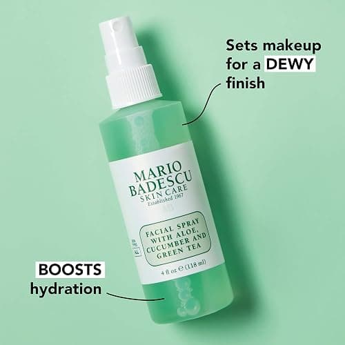 Mario Badescu Facial Spray with Aloe, Cucumber and Green Tea for All Skin Types, Face Mist that Hydrates & Invigorates thumbnail 4