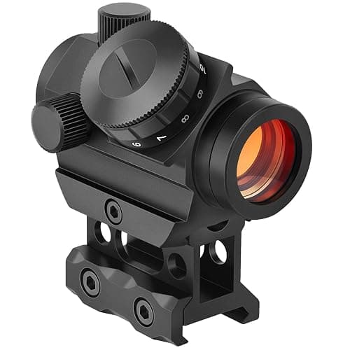 MidTen 2MOA Red Dot Sight 1x25mm Reflex Sight Waterproof & Shockproof & Fog-Proof Red Dot Scope with 1 inch Riser Mount - Image 1