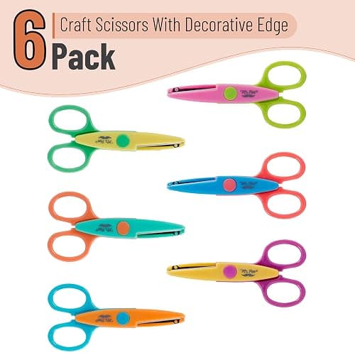 Mr. Pen- Craft Scissors Decorative Edge, 6 Pack, Zig Zag Scissors for Crafting thumbnail 4