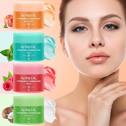 12 Pack Lip Sleeping Mask Set, Overnight Lip Treatment, Nourish and Hydrate Lip Mask With Vitamin C and Coconut Oil, Lip Balm for Dry Lips, Reduce Lip Lines and Improve Lip Color thumbnail 7