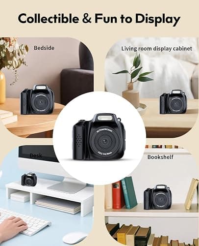 FLATIC Mini Keychain Camera –4K Digital Tiny Camera with 32GB Card & Elegant Gift Box, Fun Pocket-Sized Gadget for Kids & Adults, Collectible Gift for Travel, Birthdays & Stocking Stuffers, Black thumbnail 5