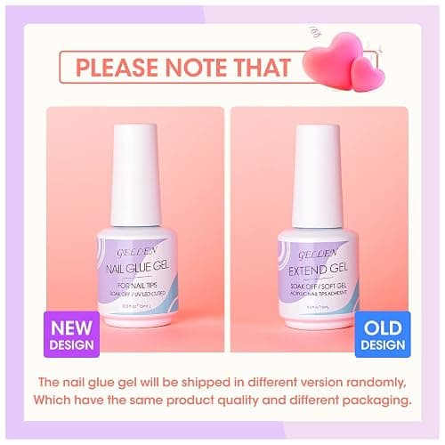 Gellen Gel Tips Nail Extension Kit, Gel Nail Kit with 240Pcs Almond Tips, 3 in 1 UV Glue for Nail Tips, Prep Dehydrator and Primer, U V LED Cure Lamp, Decorations for DIY Manicure Set thumbnail 9