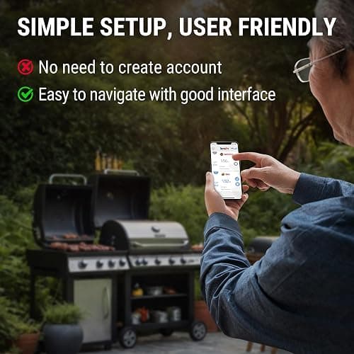 ThermoPro 650 ft Wireless Meat Thermometer Digital for Grilling and Smoking, 2 Probes Bluetooth Meat Thermometer for Cooking Turkey Fish Beef, Rechargeable Smoker Accessories for BBQ Oven thumbnail 6