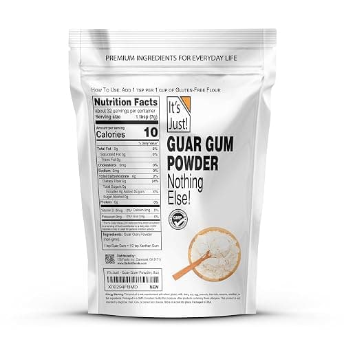 It's Just - Guar Gum, Gluten-Free, Non-GMO, Plant-Based Thickener & Binder, Thickens Cold Items, Keto Baking, Substitute Xanthan Gum, 8oz thumbnail 2