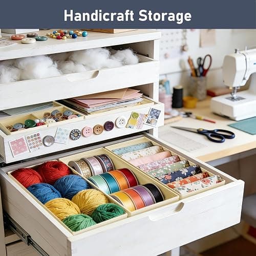 DIMJ Drawer Organizer Clothes - 20 Pack Closet Drawer Organizer Bins for Baby Clothes Storage, Fabric Dresser Organizer for Nursery Bedroom, Foldable Small Drawer Dividers for Underwear Socks thumbnail 7