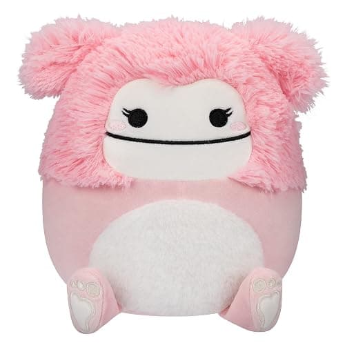Squishmallows 8-Inch Brina Pink Bigfoot with Fuzzy Belly - Little Ultrasoft Official Kelly Toy Plush - Image 1