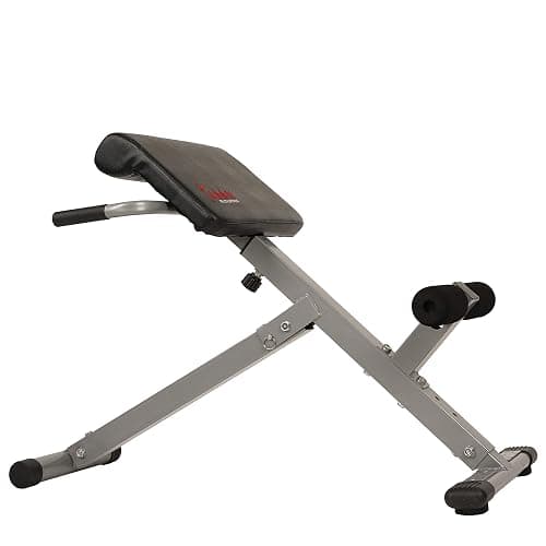 Sunny Health & Fitness Foldable Hyperextension Roman Chair w/Back Extension, Home Gym Sit Up Bench for Glute & Ab Workouts, Optional Adjustment Incline & Multi-Function Heavy-Duty Exercise Equipment thumbnail 7