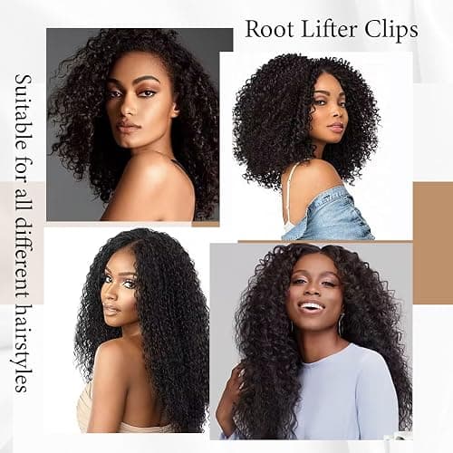 Foaryoer Root Lifting Hair Clips for Volume Curly Hair Clips Volume Root Clips No Crease Hair Root Lifting Clips for Bouncy Curls thumbnail 5