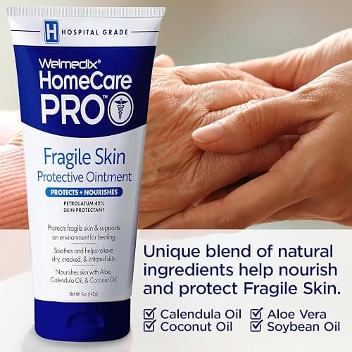 Welmedix Healing Ointment for Dry Skin - Skin Protection Barrier Cream | Hospital Grade Intensive Healing Ointment - Moisturizer for Very Dry, Cracked Skin - 5oz Tube thumbnail 8