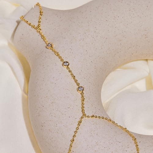 Gold Bracelets for Women Non Tainish,Dainty Bracelets Stack for Women Trendy, Gold Plated Cuff Stackable Bracelets With Beaded Cuban Paperclip Snake Rope Bangle Hand Chain Jewelry Gifts for Women thumbnail 8
