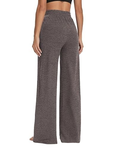 Sarin Mathews Womens Yoga Sweatpants Wide Leg High Waisted Lounge Pajamas Pants Comfy Workout Loose Pants with Pockets thumbnail 4
