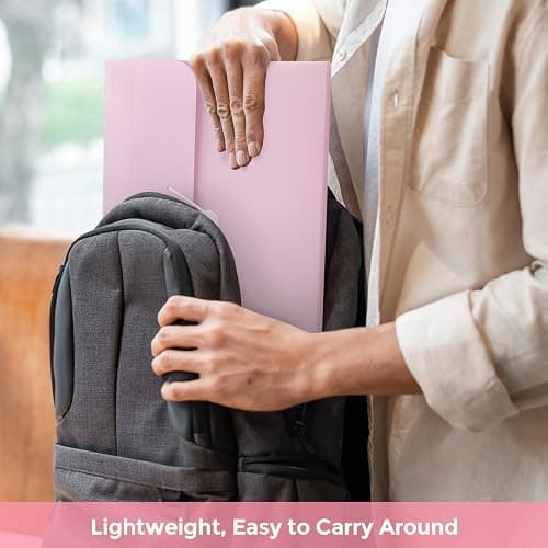 SKYDUE Accordion File Organizer, Expanding File Folder with 7 Pockets, Portable Receipt Paper Bill Document Organizer, Letter/A4 Size Filing Folder School Office Supplies, Lightpurple thumbnail 6