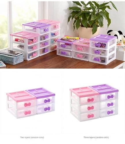 PEXIZUAN Kawaii Desk Organizer - 2/3/4 Layers, Room Decor & Accessories thumbnail 7