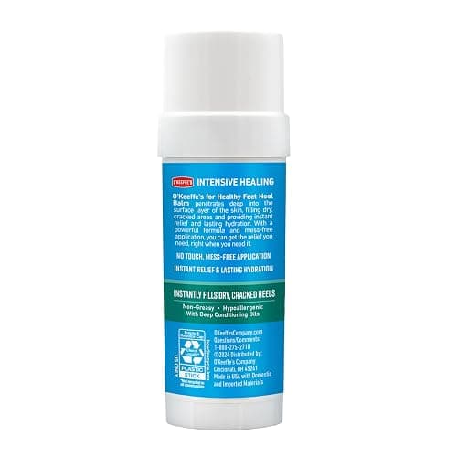 O'Keeffe's for Healthy Feet Intensive Healing Balm; Guaranteed Relief for Extremely Dry; Cracked Feet; Heel Balm that Instantly Fills Dry; Cracked Heels; 2.2oz Stick; (Pack of 1) thumbnail 9