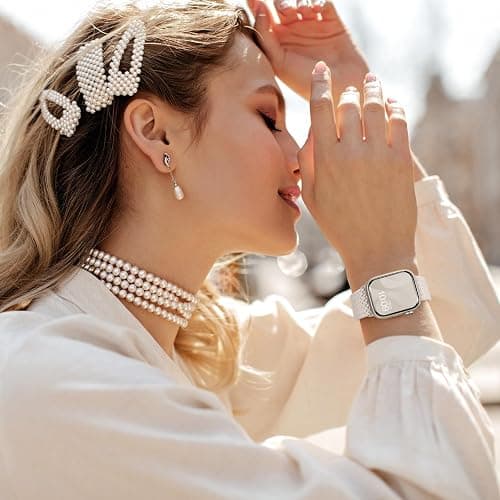 8 Pack Braided Stretchy Solo Loop Compatible with Apple Watch Bands for Women 40mm 38mm 41mm 44mm 46mm 45mm 42mm 49mm Men, Adjustable Sport Elastic Strap for iWatch Series 11 10 9 8 7 6 5 4 3 SE Ultra thumbnail 2