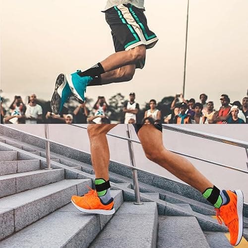 High Aesthetics Grip Socks for Football and Basketball - Cushioned Anti-Slip Sports Socks (UK, One Size Plus, 2 Pack, White, Kids) thumbnail 3