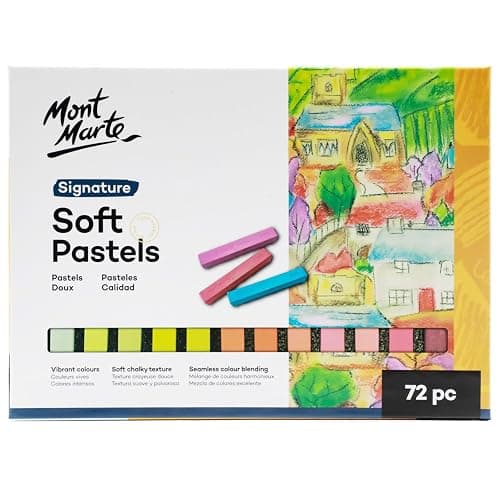 Mont Marte Soft Pastels Signature 72pc, Set of 72 Assorted Colored Pastel Sticks, Vibrant and Blendable, Ideal for Art, Craft, Drawing, Sketching thumbnail 9