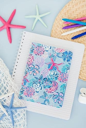 Lilly Pulitzer Hardcover Mini Spiral Notebook, 8.5" x 6.5" Small Journal with 160 College Ruled Pages, Bahamas Beachcomber thumbnail 2