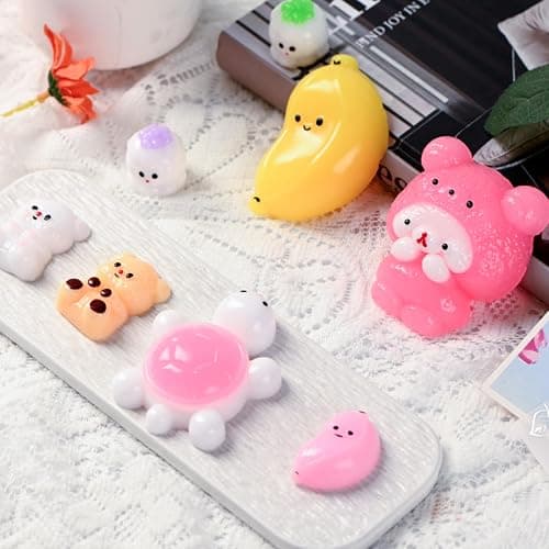 16 Pack Taba Squishy Pack Toys, Mochi Squishies Fidget Toys for for Kids and Adults, Birthday Party Favors, Valentines Goodie Bags Stuffers Back to School Gifts Classroom Prizes thumbnail 5
