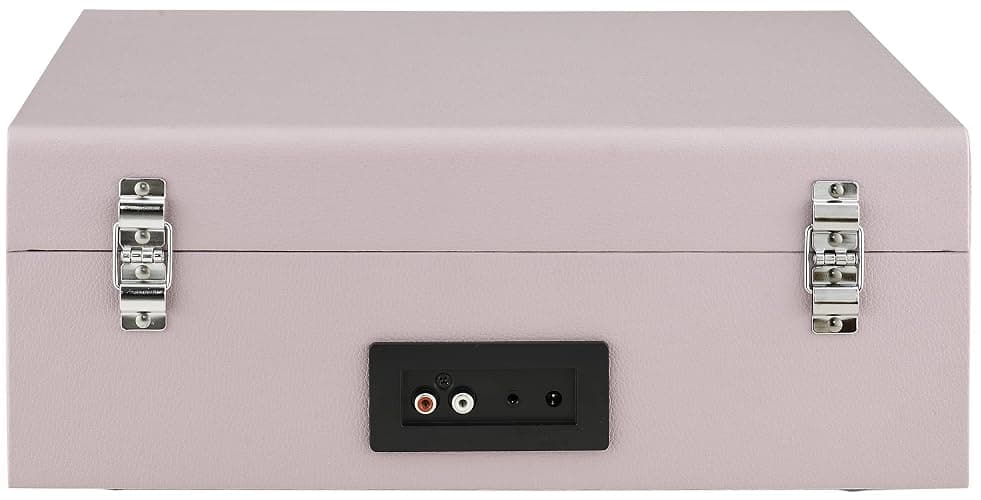 Crosley CR8017B-AM Voyager Vintage Portable Vinyl Record Player Turntable with Bluetooth in/Out and Built-in Speakers, Amethyst thumbnail 8