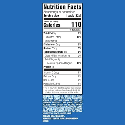 CHIPS AHOY! Original Chocolate Chip Cookies, 20 Snack Packs (2 cookies per pack) thumbnail 2