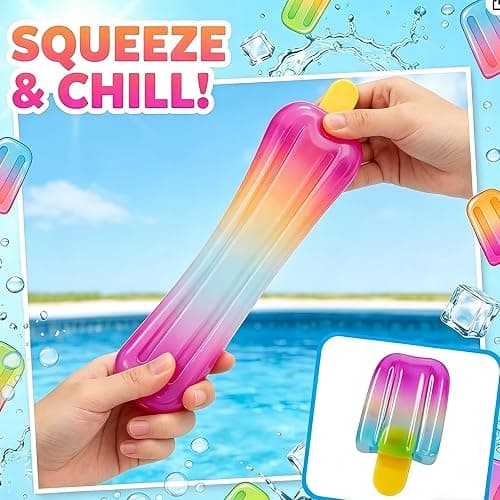 Ice Cream Squishy Stress Relief Toy, Slow Rising Soft Squeeze Fidget | Fun Gift Idea: A cute choice for summer parties, birthdays, stocking stuffers, gift baskets, and casual surprises. thumbnail 7