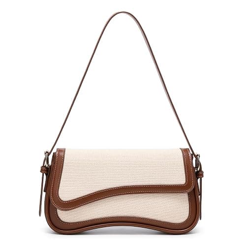 SYXLCYGJ Underarm Shoulder Bag for Women Trendy Purse Vegan Leather Hobo Handbags Clutch Crossbody Bag - Image 1