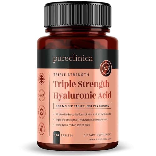 Triple Strength Hyaluronic Acid 300mg x 180 tablets (6 months supply). 300% stronger - Image 1