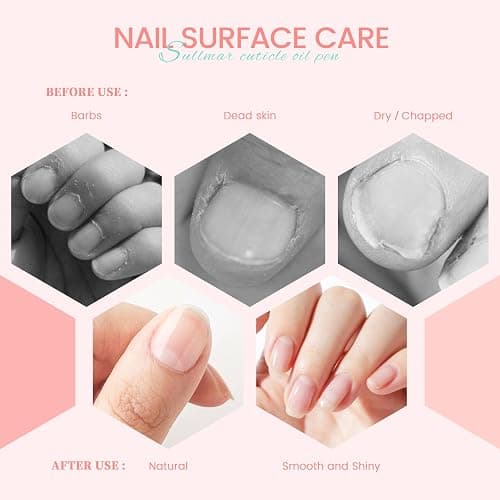 SULLMAR Nail Oil Cuticles Pens 8pcs Nail Care Kit 8 Smell Cuticle Pen Nutrition Oil Nail Art Professional Manicure Set for Nails Softener Nourish Skin thumbnail 5