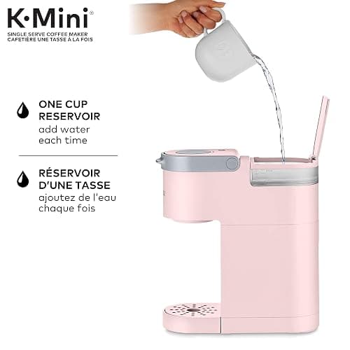 Keurig K-Mini Single Serve K-Cup Pod Coffee Maker, Featuring An Ultra-sleek Design, Dusty Rose thumbnail 3