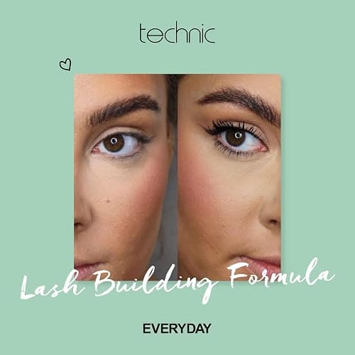 Technic Mega Lash Water Resistant Mascara - Vegan, Ultra Black, Water Resistant, Hard wearing, Smudge-Proof, Lash Building Formula For Volume Glam Lashes - 12ml thumbnail 4