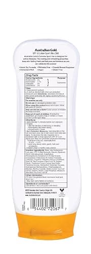 Australian Gold Extreme Sport Sunscreen Lotion SPF 30, 8 Ounce | Broad Spectrum | Sweat & Water Resistant | Non-Greasy | Oxybenzone Free | Cruelty Free thumbnail 2