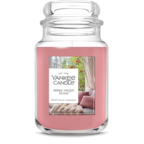 Yankee Candle Home Sweet Home Scented Candle, 22oz Large Jar | Up to 150 Hour Burn Time, Room Filling Fragrance, Long-Lasting Scent, Premium Plant Wax Blend, Consistent Burn, Giftable - Image 1
