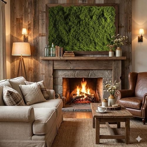 USMOLA Fake Moss Mat, Artificial Moss Table Runner for Wedding Decor Table Centerpieces Fairy Garden Crafts Indoor Green Faux Grass Wall Decor (Green: 39 x 39Inch / 100 x 100cm) thumbnail 6